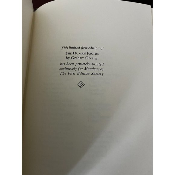 The Human Factor by Graham Greene 1978 Leather Limited First Edition Franklin - Picture 5 of 9